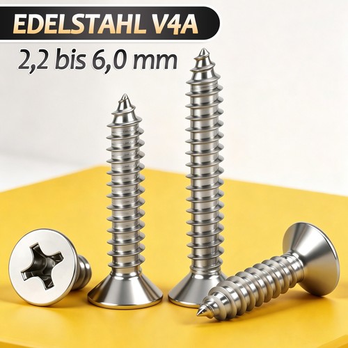 Blechschrauben edelstahl v4a - blechschrauben,