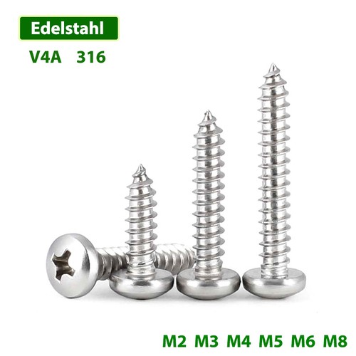 Edelstahl v4a blechschrauben - edelstahl,